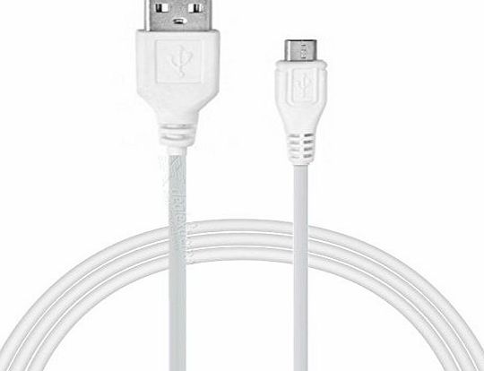 m-one(tm) White 2 meter / 6ft long Micro USB Data / Sync / Charger Cable for - Samsung Galaxy J1, J2, J3, J5 amp; J7 Mobile Phone
