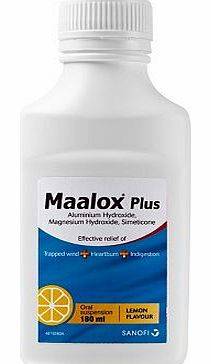 Maalox Plus Lemon Flavour Oral Suspension -