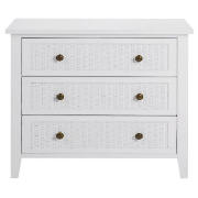 Macau 3 Drawer Chest, White