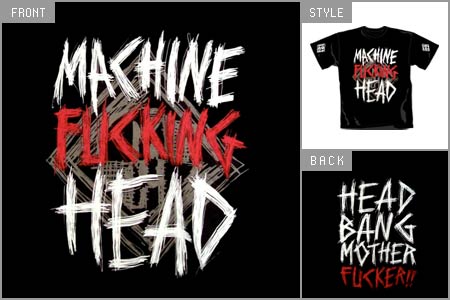Machine Head (Head Bang) T-Shirt cid_5002TSBP
