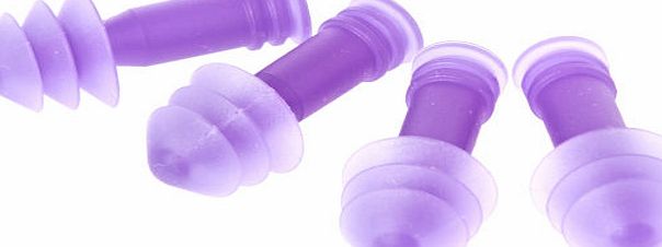 Mack`s Aquablock Double Ear Plugs - Purple