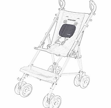 Maclaren Major Elite Chest Pads, Charcoal