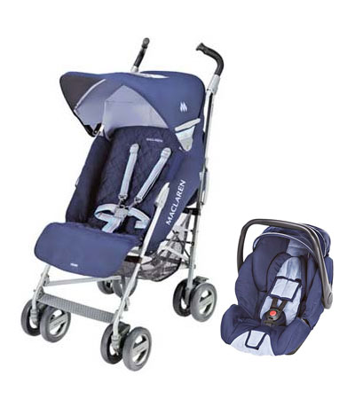 Maclaren Techno XLR Travel System Navy/Soft Blue