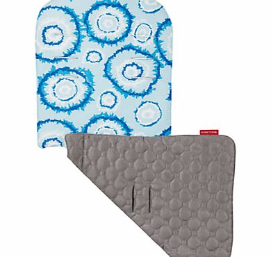 Maclaren Tie Dye Reversible Seat Liner, Blue/Grey