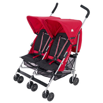 Maclaren Twin Triumph Stroller in Scarlet