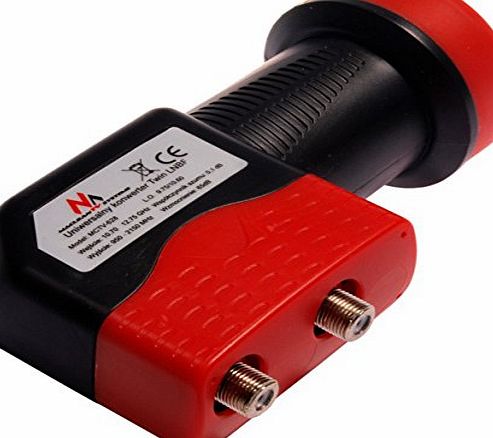 Maclean TV Systems Maclean MCTV-628 Universal Quality Satellite Twin LNB LMB Sky HD Freesat Cable Multiroom