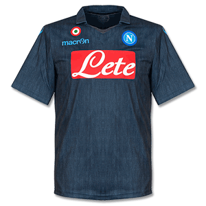 Macron Napoli Away Boys Supporters Shirt 2014 2015