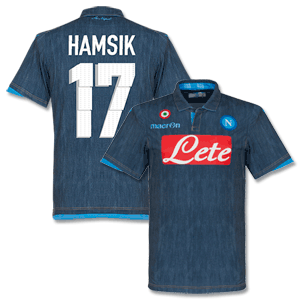 Macron Napoli Away Hamsik Shirt 2014 2015 (Fan Style