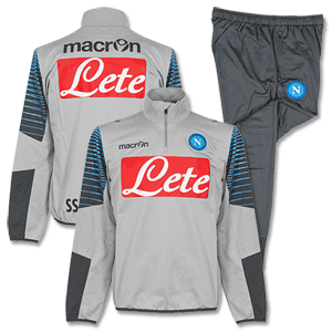 Macron Napoli Official Training Suit - Light Grey 2014