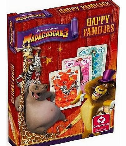 Madagascar 3 Happy Families Card Game
