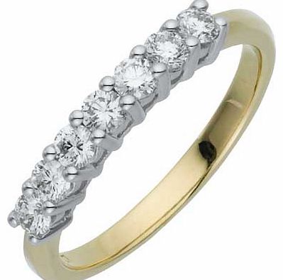 Made For You 9ct Gold 7 Stone Eternity Ring -