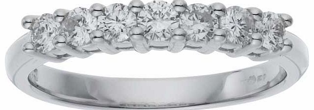Made For You 9ct White Gold 7 Stone Eternity