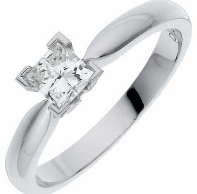 Made For You White Gold 50pt Diamond Ring - Size J