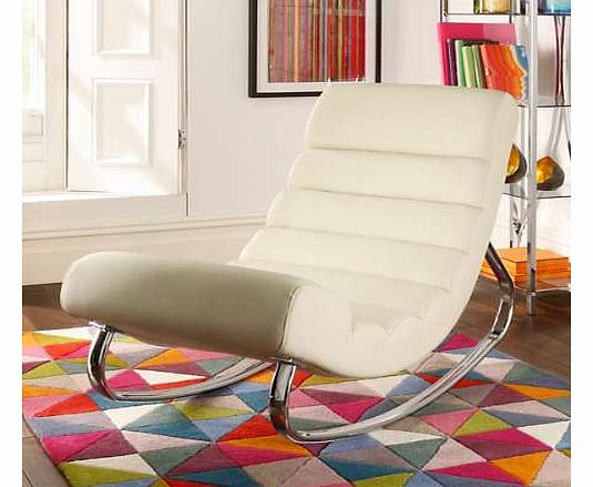 Faux Leather Rocking Chair