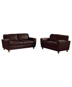 madrid Large and Regular Sofa - Chocolate