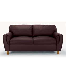 madrid Large Leather Sofa - Chocolate
