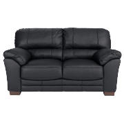 leather sofa, black