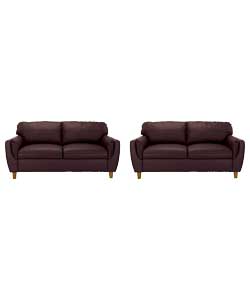 madrid Regular and Regular Sofa - Chocolate