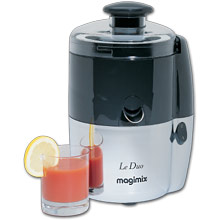 Magimix Le Duo Combined Juicer and Citrus Press with Satin Steel & Charcoal Finish