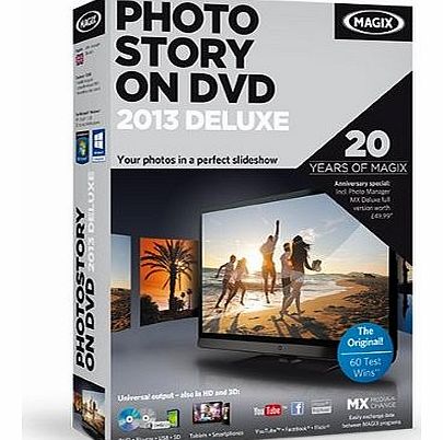 Magix Entertainment MAGIX Photostory on DVD 2013 Deluxe (Anniversary Offer) incl. Photo Manager MX Deluxe