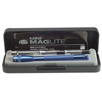 Maglite Mini Mag Torch Blue In Gift Box Size 2 x AAA Batts