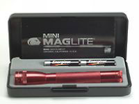 Maglite Mini Mag Torch Red In Gift Box Size 2 x AA Batts