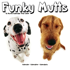 Funky Mutts Wall Calendar: 2009