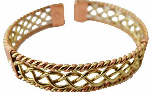 Magnetic Bracelets Magnetic Copper & Brass Delightfull Twist Bracelet 84M - Delicately Hand-Crafted and Superbly Fi