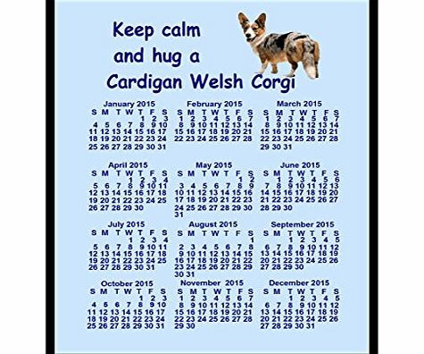 magnetsandhangers Cardigan Welsh Corgi - 2015 calendar Mouse mat (keep calm)
