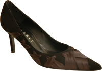 Magrit black suede leather courtshoe