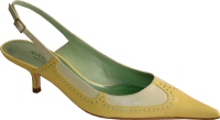 Magrit yellow leather slingback shoe