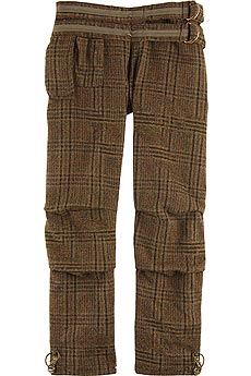 Maharishi Hunter wool check cropped pants