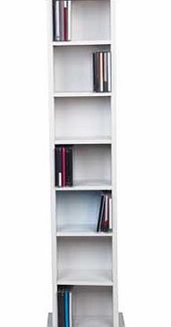 Maine DVD and CD Media Storage Tower - White