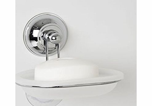 Mainstream by Aqualona New Chrome Strong Suction Shower Bathroom Accessories (Chrome Soap Dish)