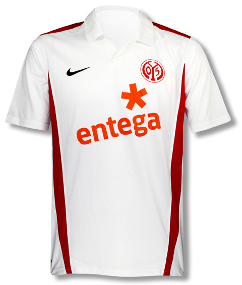 Mainz 05 Nike 2010-11 FC Mainz Nike Away Football Shirt