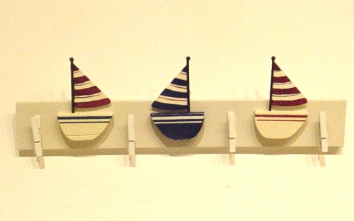 Maison Blue Boats Peg Board ~ ideal for Playroom Art