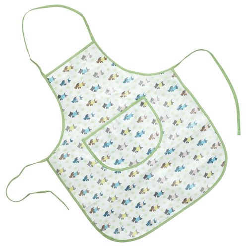 Maison Blue Childand#39s Oil Cloth Apron Dog design