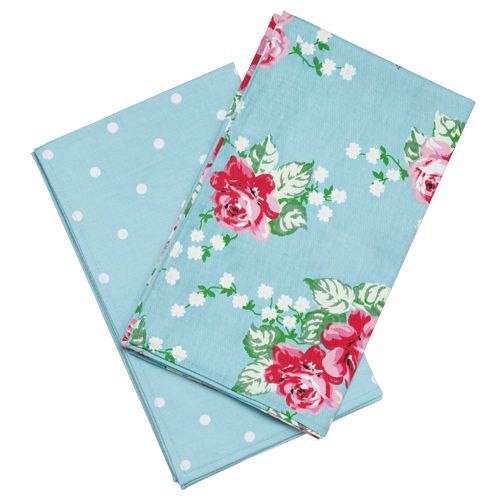 Maison Blue English Rose Tea Towels