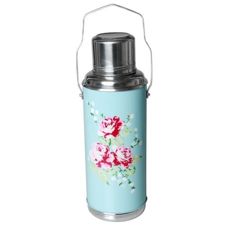 Maison Blue English Rose Vacuum Flask
