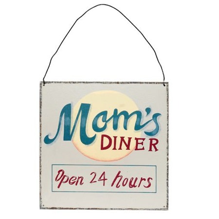 Maison Blue Moms DINER Metal Sign