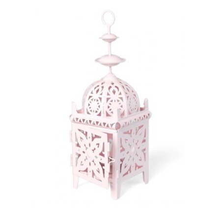 Maison Blue Moroccan style Lantern in Pink