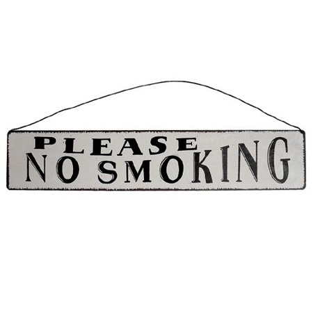 NO SMOKING antique style sign