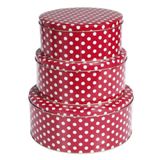 Maison Blue Red and White spot Design Nesting Cake and
