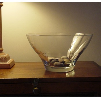 Round Glass Decorative Bowl