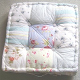 Maison Blue Sage Green Patchwork Floor Cushion