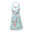 Maison Blue Wipe Clean Apron in English Rose