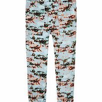 Maison Scotch Mint and pink all-over floral trousers