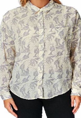 Maison Scotch Womens Maison Scotch Pattern Shirt - Light Cream