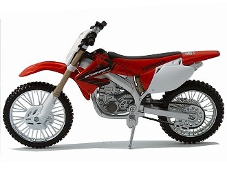 Die-cast Model Honda CRF450R (1:18 scale in Red and White)