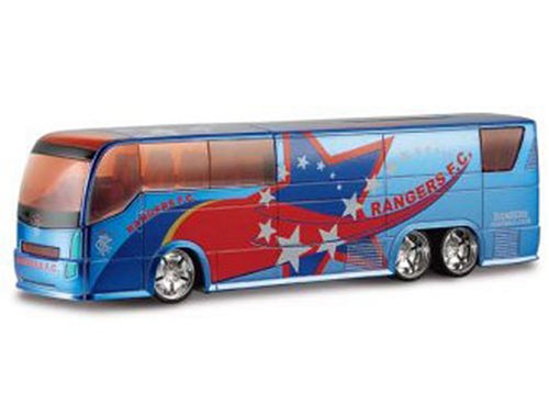 Diecast Model Glasgow Rangers Club Bus in Blue